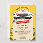 Invitation Fleur de Lis Cuillère de Poisson Fry 50e anniversa (Devant)