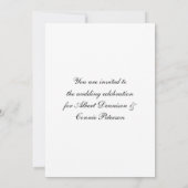 Invitation Fleur de lis D Monogramme (Dos)