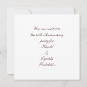 Invitation Fleur de lis F Monogramme (Dos)