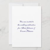 Invitation Fleur de lis J Monogramme (Dos)