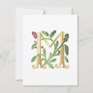 Invitation Fleur-de-lis M Monogramme