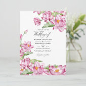 Invitation Fleur de Lotus Mariage Indien (Debout devant)
