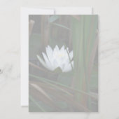 Invitation Fleur de Lotus Nénuphar (Dos)