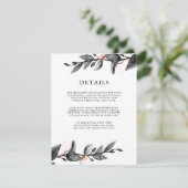 Invitation Fleur de lune | Boîtier de détails de l'invité mar (Debout devant)