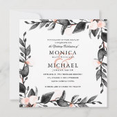 Invitation Fleur de lune | mariage botanique moderne (Devant)