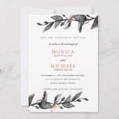 Invitation Fleur de lune | mariage botanique moderne (Devant)