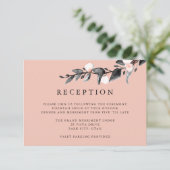 Invitation Fleur de lune | MARIAGE RÉCEPTION ENCLOS rose (Debout devant)