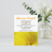 Invitation Fleur de lys calla jaune (Debout devant)