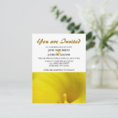 Invitation Fleur de lys calla jaune (Debout devant)