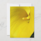 Invitation Fleur de lys calla jaune (Dos)