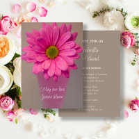 Fleur de marguerite rose Gerber dans le Mariage Va