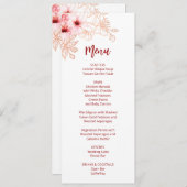 Invitation Fleur de mariage rose blanc cerisier en fleurs (Devant / Derrière)