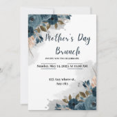 Invitation Fleur de marine Aquarelle Fête des Mères Brunch (Devant)