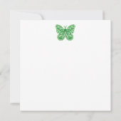 Invitation Fleur de naissance et Gem May Bircage Card (Dos)