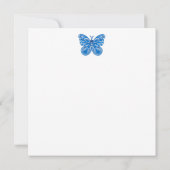 Invitation Fleur de naissance et Gem Septembre Teup Card (Dos)