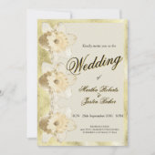 Invitation Fleur de narcisse moderne personnalisée avec cadre (Devant)