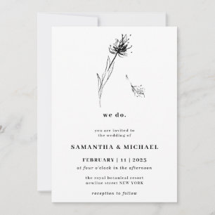 Invitation Fleur de pissenlit Clair Botanique Indé nous faiso