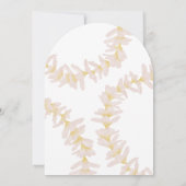 Invitation Fleur de Plumeria Blanche (Dos)