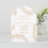 Invitation Fleur de Plumeria Blanche (Debout devant)