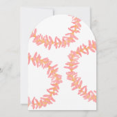 Invitation Fleur de Plumeria Rose (Dos)