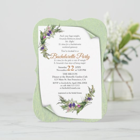 Invitation Fleur de printemps (Debout devant)