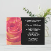 Invitation Fleur de rose (Debout devant)