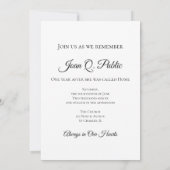 Invitation Fleur de rose rouge et Perles Anniversaire de la m (Dos)