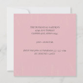 Invitation Fleur de Satin Anniversaire de Mariage (Dos)
