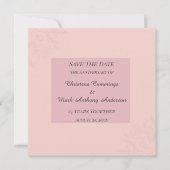 Invitation Fleur de Satin Wedding Anniversary Save The Date (Devant)