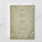 Invitation Fleur de Sauge Vintage (Devant)