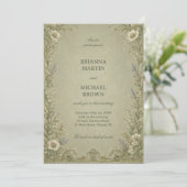 Invitation Fleur de Sauge Vintage (Debout devant)