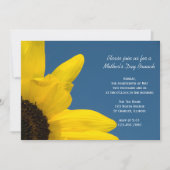 Invitation Fleur de soleil jaune et ciel bleu Fête des mères  (Devant)