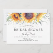 Invitation Fleur de soleil printanière | Fête des mariées flo (Devant)