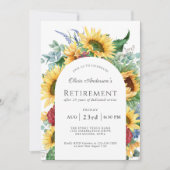 Invitation Fleur de soleil rustique Arch Frame de retraite (Devant)