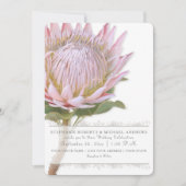 Invitation Fleur de thé rose florale moderne et élégante (Devant)