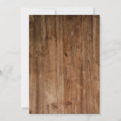 Invitation Fleur de tournesol rustique éclat fête d'anniversa (Dos)