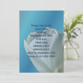 Invitation Fleur de tulipe blanche (Debout devant)