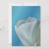 Invitation Fleur de tulipe blanche (Dos)