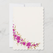 Invitation Fleur de vigne pourpre Trumpet Jardin (Dos)