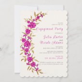 Invitation Fleur de vigne pourpre Trumpet Jardin (Devant)