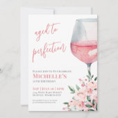 Invitation Fleur de vin 70e fête d'anniversaire (Devant)