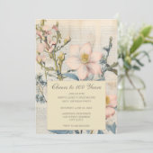 Invitation Fleur de Vintaqe Botanique 100e Anniversaire (Debout devant)