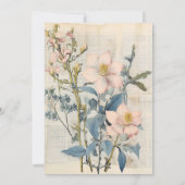 Invitation Fleur de Vintaqe Botanique 100e Anniversaire (Dos)