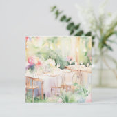 Invitation Fleur délice : Fleurs sereines, Un Baby shower (Debout devant)