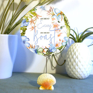 Invitation Fleur d'Hibiscus Bleu, Panneau de Feuilles Tropica