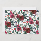 Invitation Fleur d'hiver Fleur d'anniversaire (Dos)