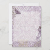 Invitation Fleur di Lys Damask - Mariage Merci Notes (Dos)