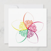Invitation fleur d'île (Devant)