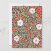 Invitation Fleur d'illustration Rose sauvage Vintage (Dos)