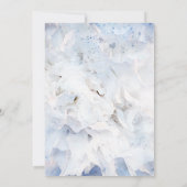 Invitation Fleur d'oeillet bleu 4 juillet Mariage (Dos)